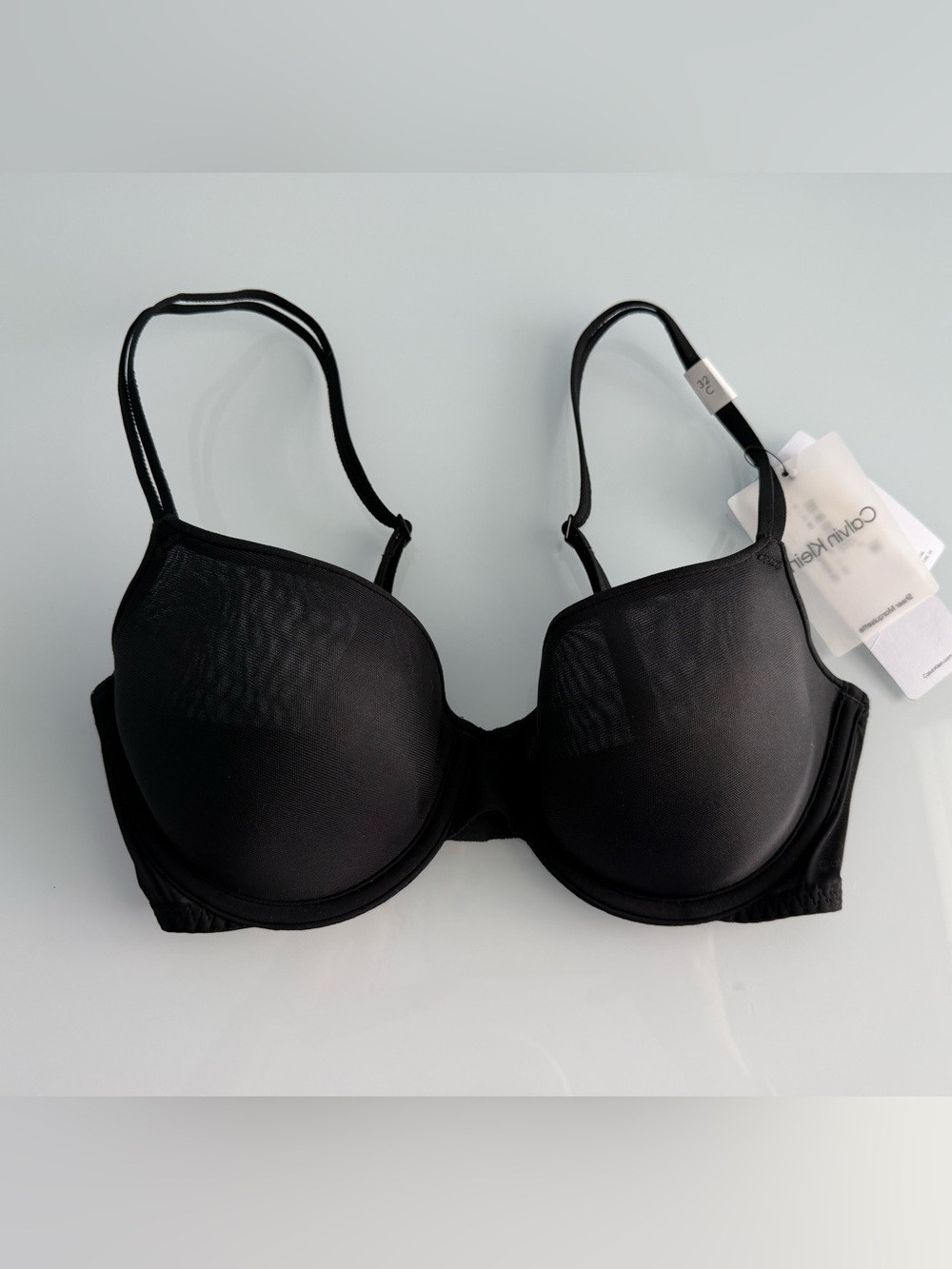 Calvin Klein Women's Sheer Marquisette Lightly Lined Demi Bra QF6068 Size 32C